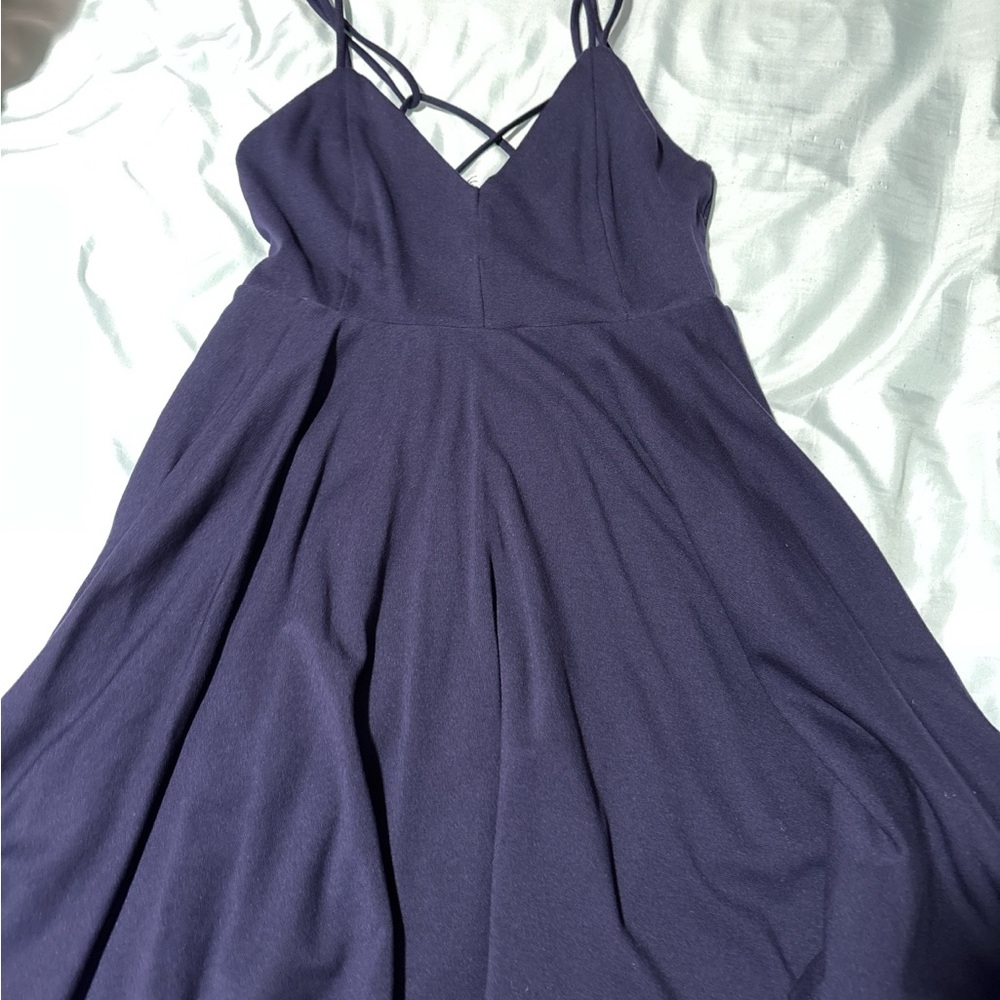 Windsor Deep Blue Strappy Midi Dress